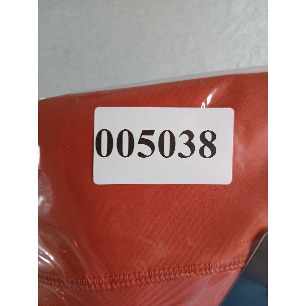 90 Degree By Reflex Leggings Womens Small Orange Stretch Shine Athletic NWT - Picture 8 of 8